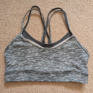 Gray Sports Bra